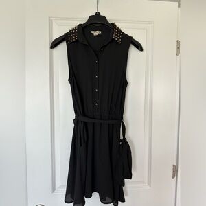 Double zero size small black tie dress
